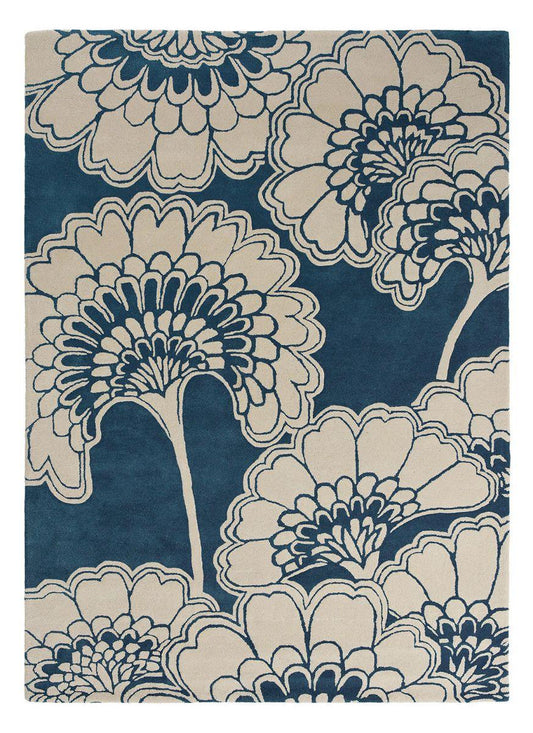 Blossom Path Foliage Hand-Tufted Rug
