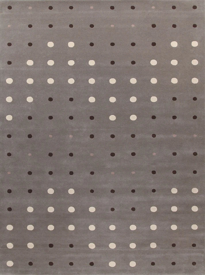 Grey Color Hand-Tufted 100% New Zealand Wool Rug