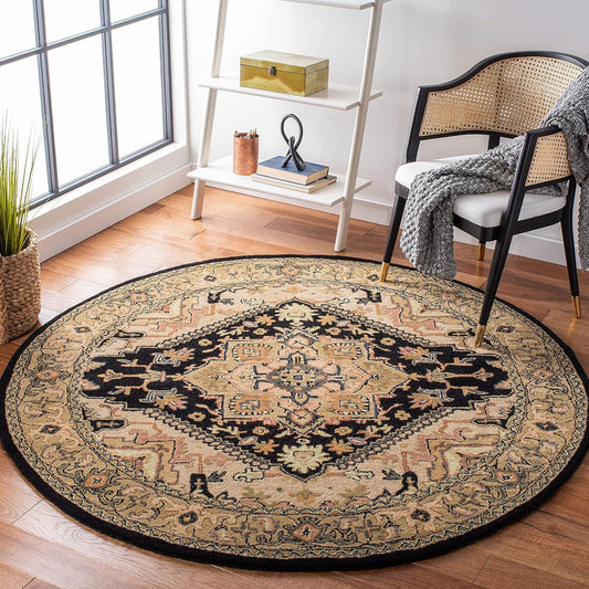 Zaman Persian Tufted Round Carpet & Rug
