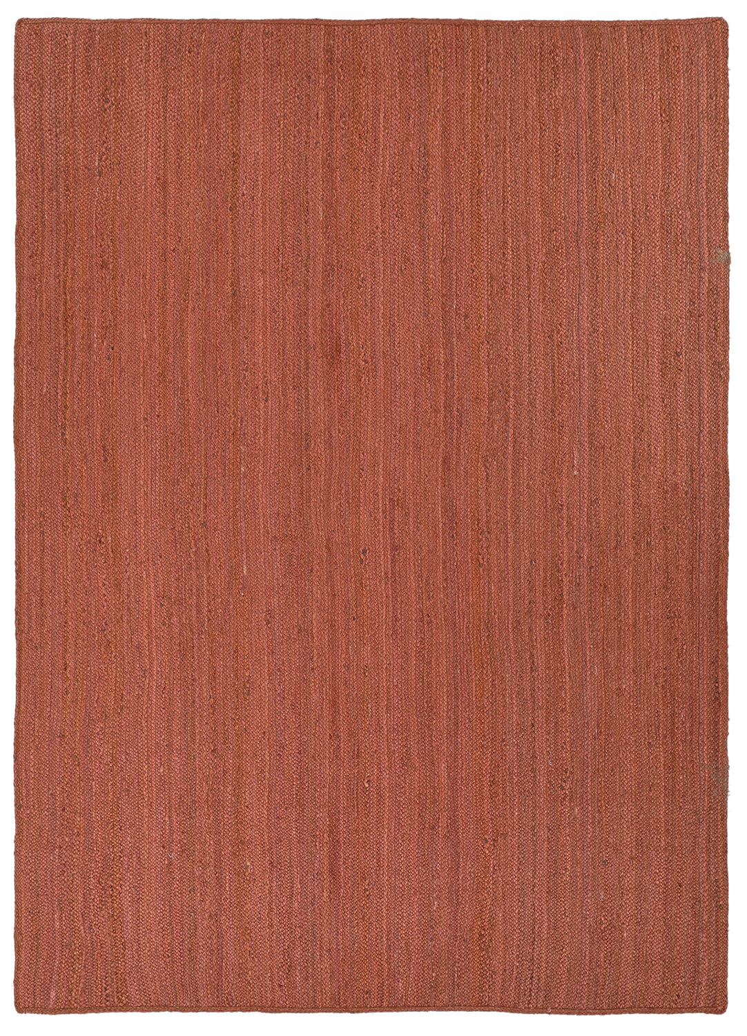 Chestnut Color Handmade Braided Jute Carpet