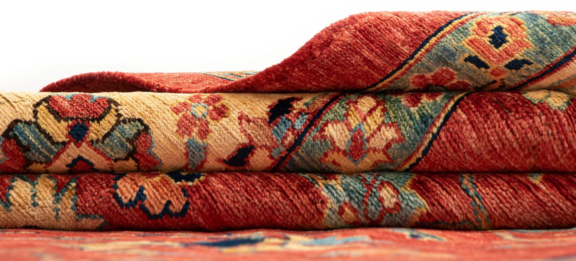 Orange Color Ariana Hand-Knotted Wool Rug