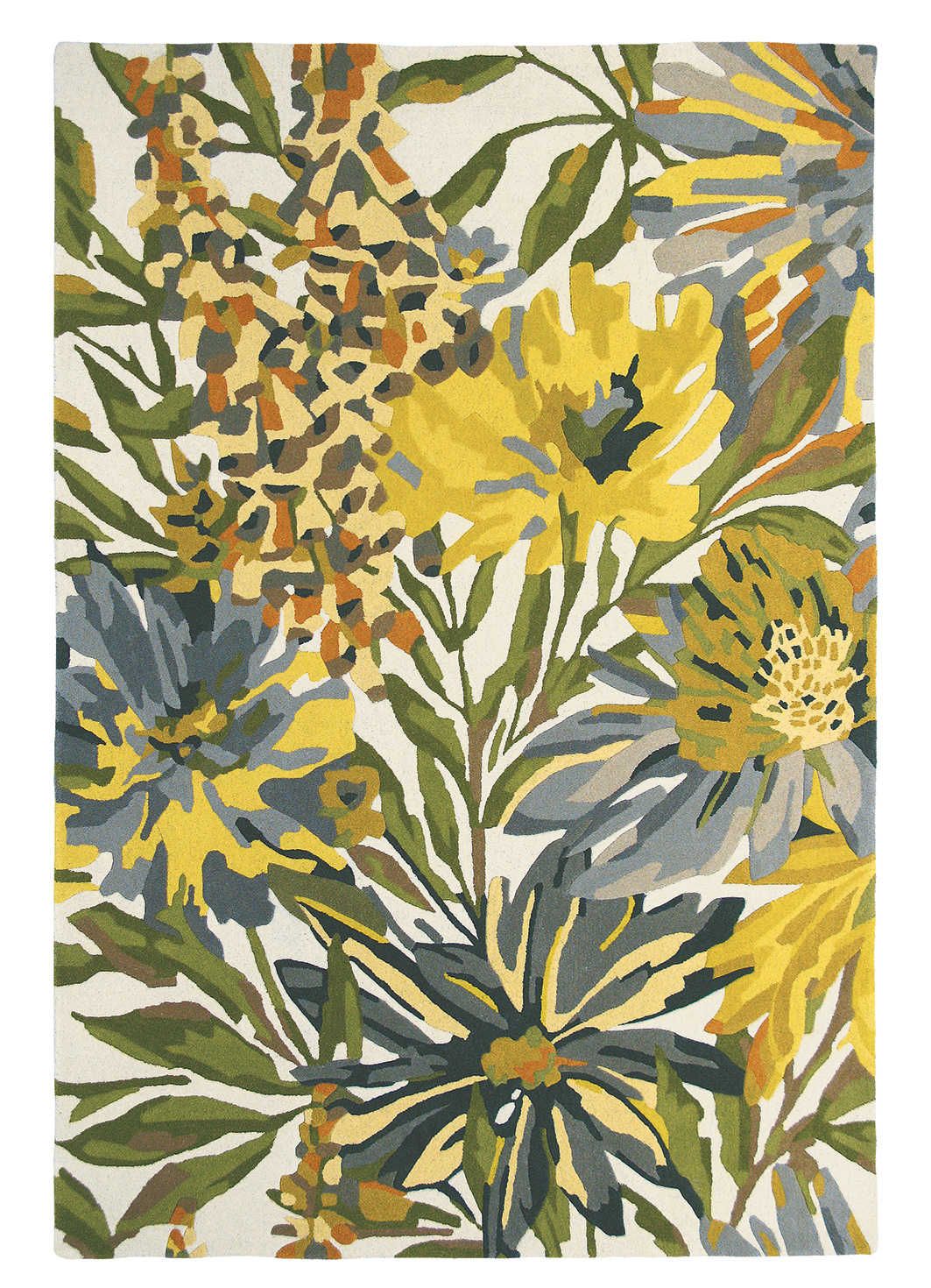 Royal Petal Foliage Hand-Tufted Rug