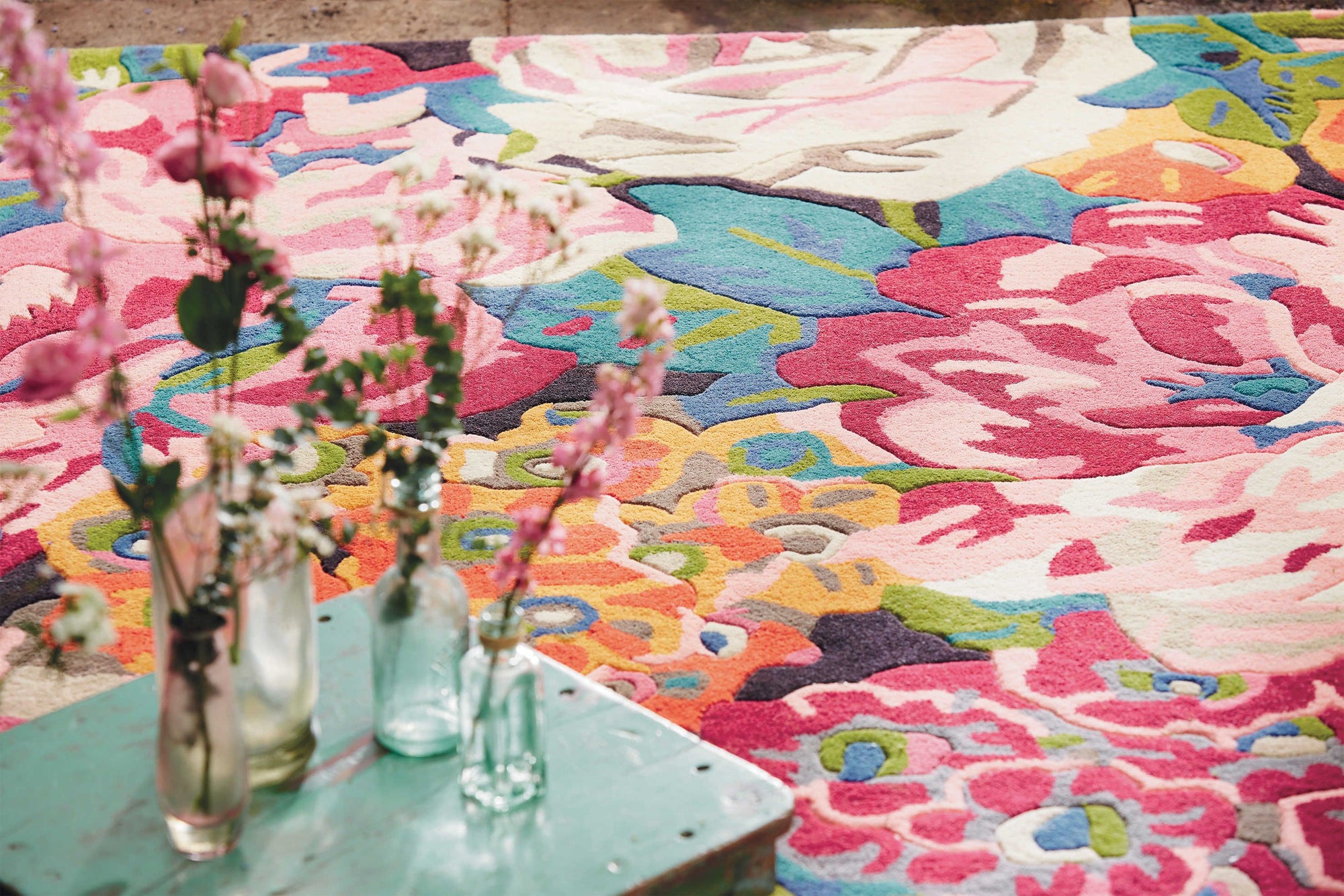Flora Luxe Foliage Hand-Tufted Rug