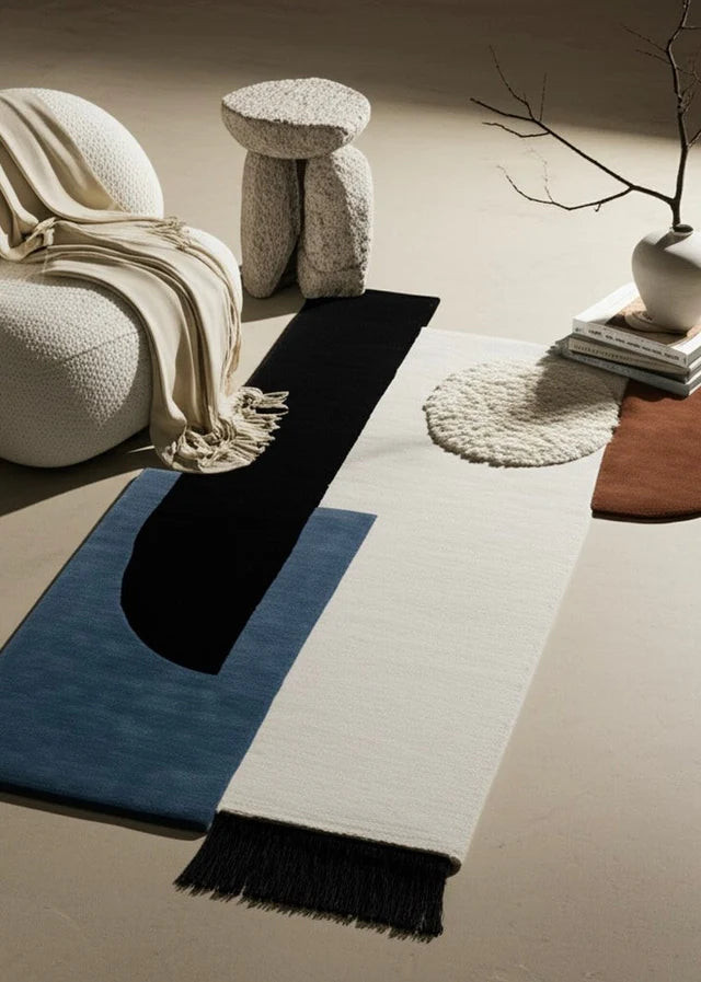 MultiColor Premium Handmade Woolen Irregular Rug