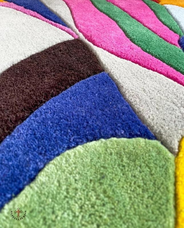 Multicolor Hand-Tufted Irregular Shaped Rug