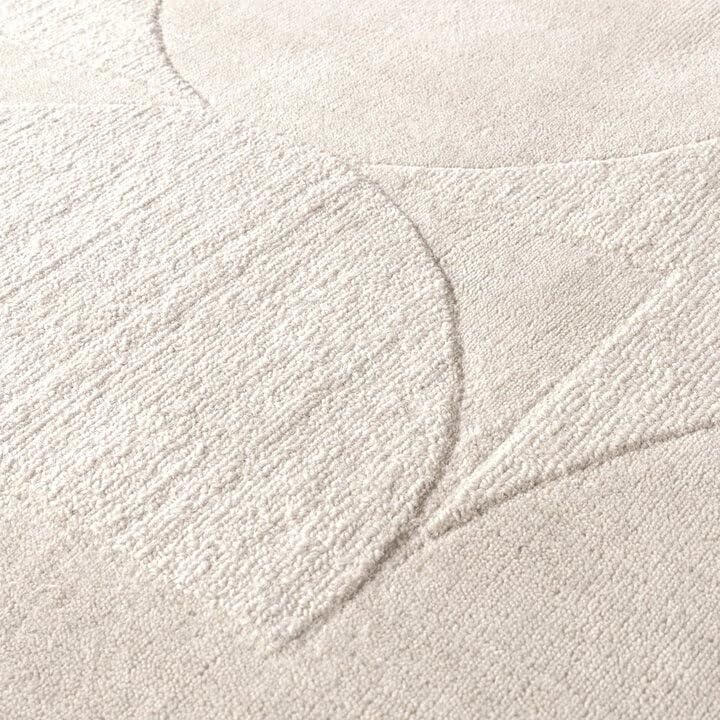 Ivory Cut-Loop Hand-Tufted Wool Rug