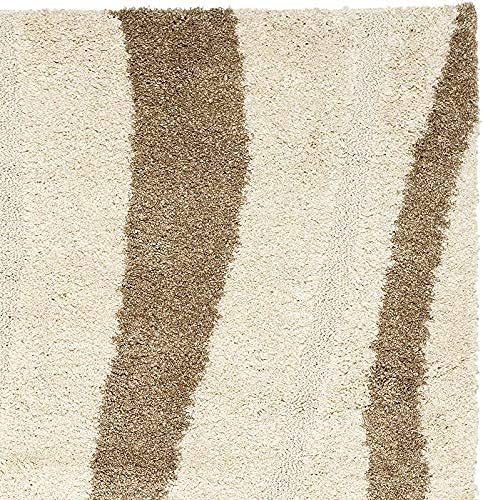 Beige & Ivory Shaggy Carpet | Soft & Fluffy Microfiber Area Rug