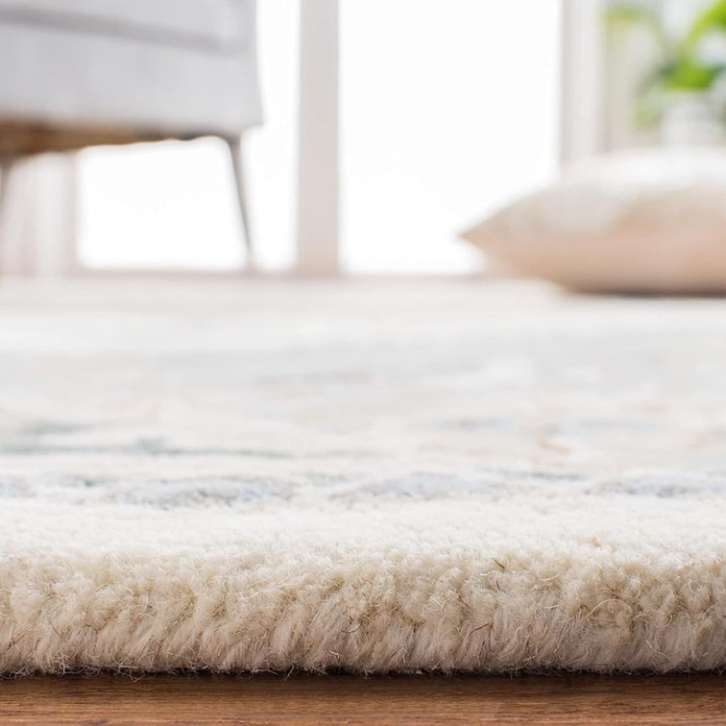 White Persian Heriz Area Rug