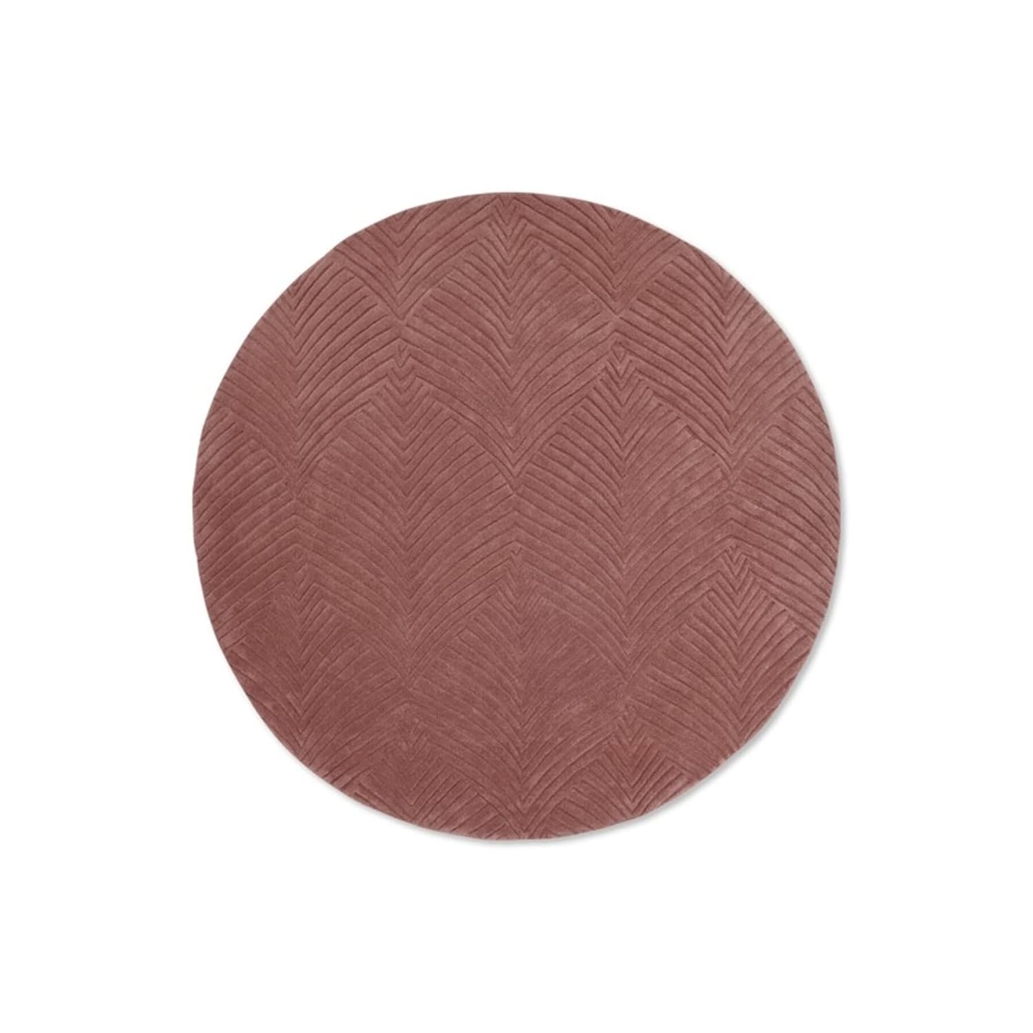 Mauve Pink Hand Tufted Round Rug – Premium Carpet for Modern Homes