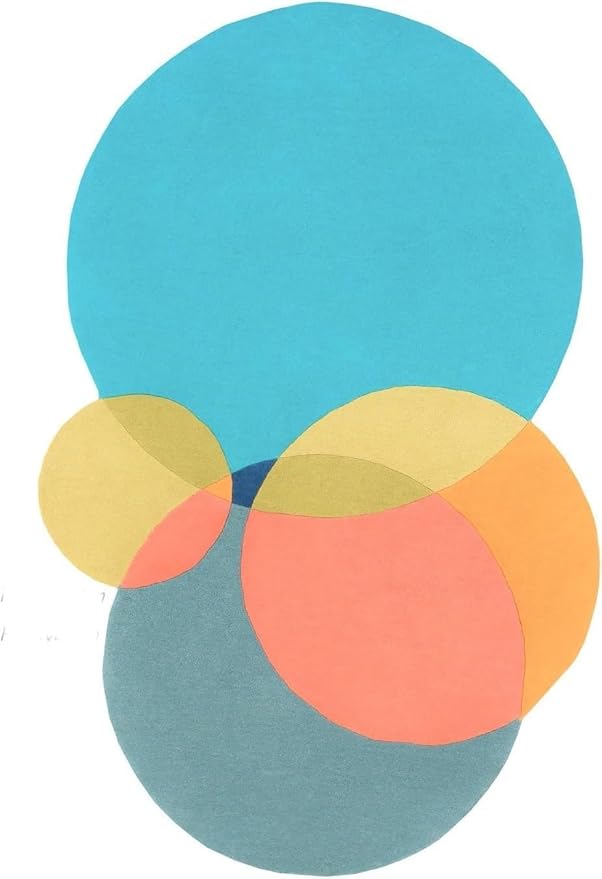 Multicolor Hand-Tufted Irregular Rug