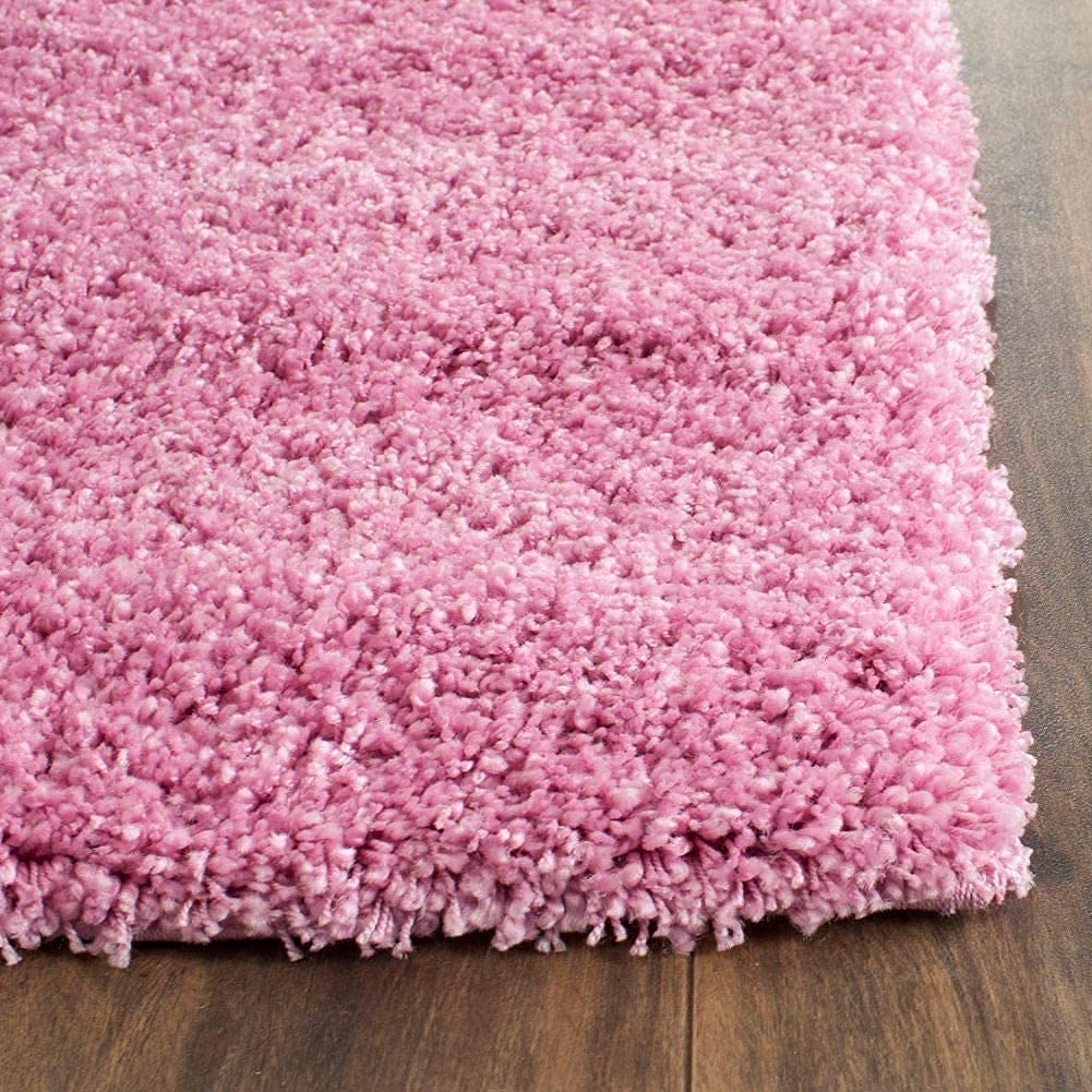 Pink Handmade Shaggy Carpet – Ultra Soft Area Rug for Living Room & Bedroom