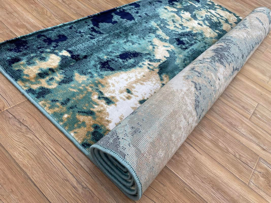 Minimalist Modern Abstract Area Rug – Stylish Carpet for Bedroom