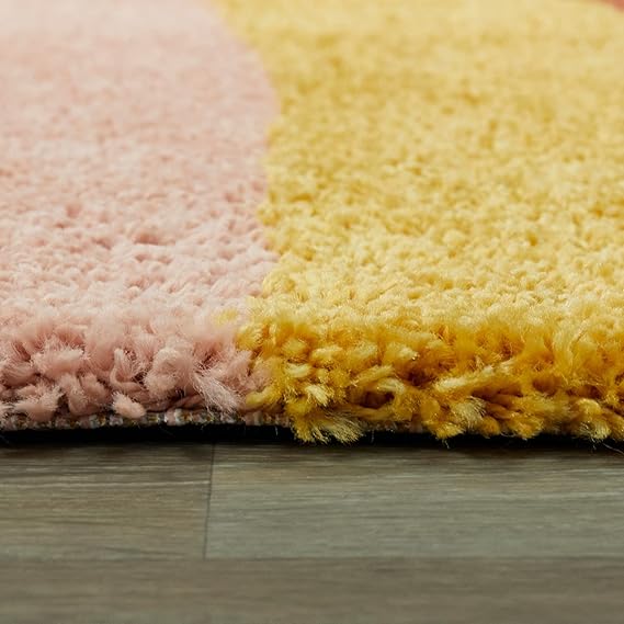 Rainbow Shaggy Carpet | Soft & Fluffy Microfiber Area Rug