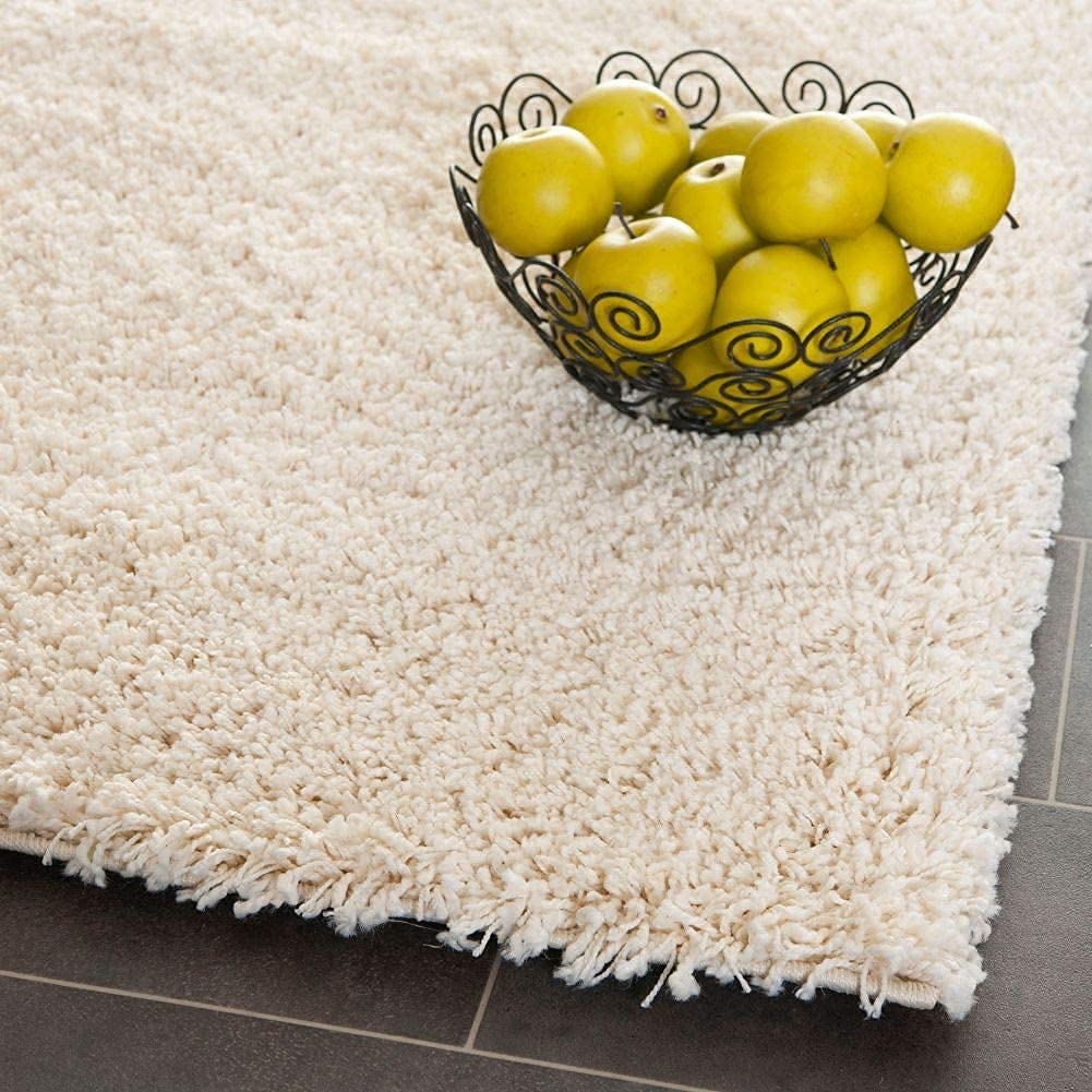 Cream Handmade Shaggy Carpet – Ultra Soft Area Rug for Living Room & Bedroom