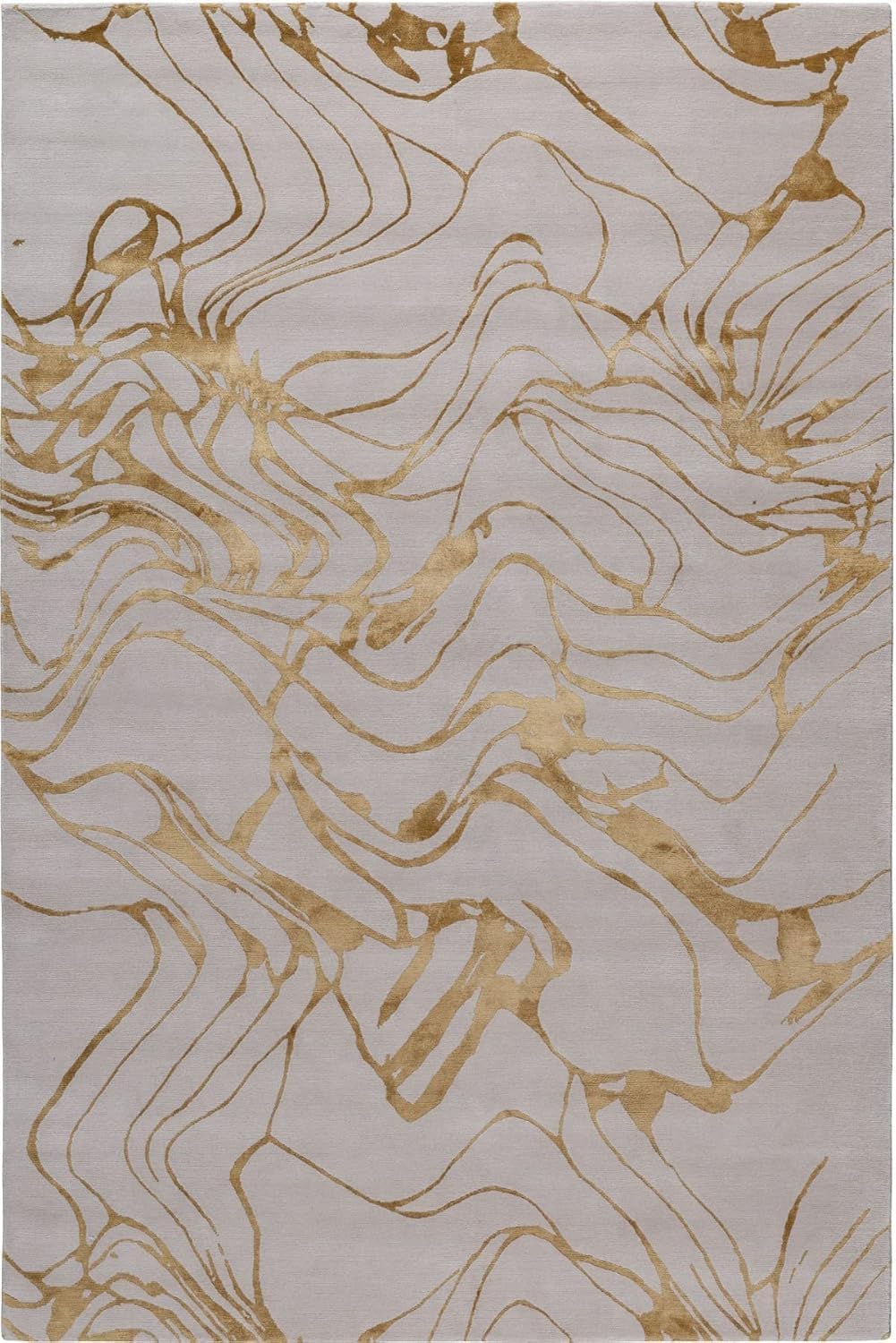 Vienna Smoke Viscose Silk Hand-Tufted Rug