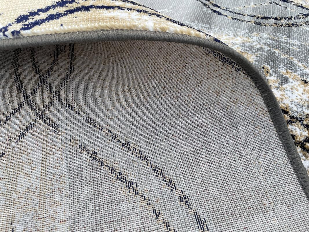 Modern Abstract Area Rug – Shed-Proof Carpet for Stylish Interiors