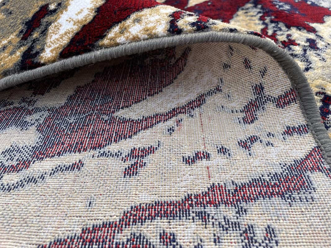 Premium Washable Modern Abstract Area Rug – Durable Home Carpet