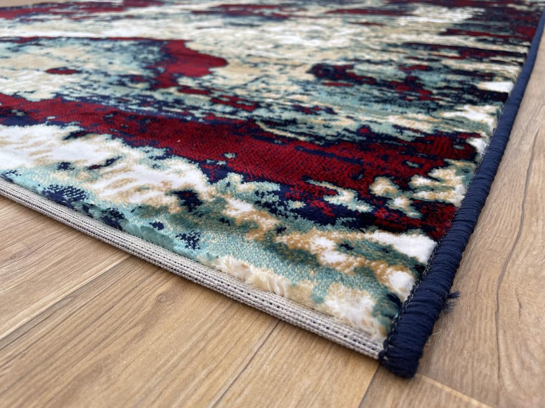 Elegant Modern Abstract Area Rug – Durable & Long-Lasting Quality