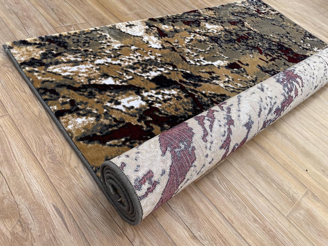 Premium Washable Modern Abstract Area Rug – Durable Home Carpet