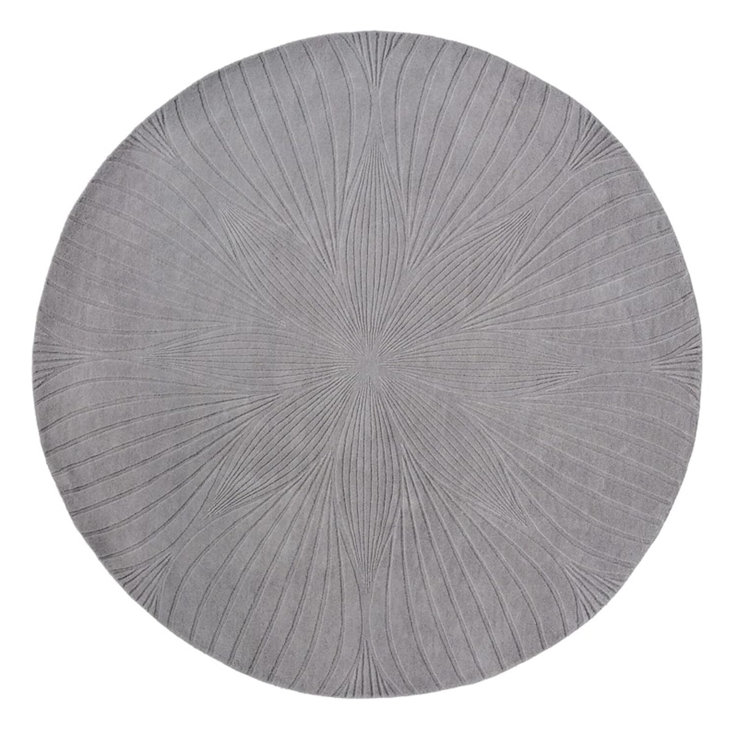 Grey Hand Tufted Round Rug – Premium Carpet for Modern Homes