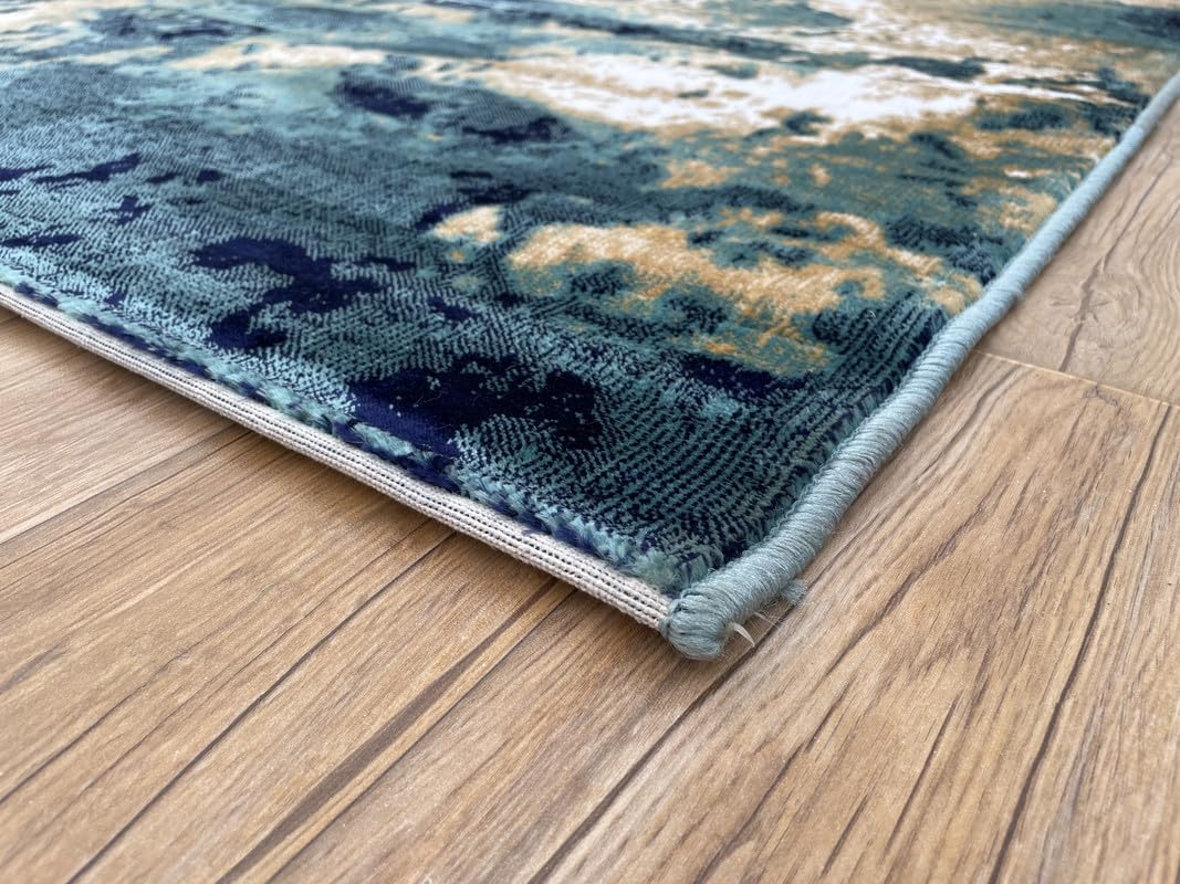 Minimalist Modern Abstract Area Rug – Stylish Carpet for Bedroom