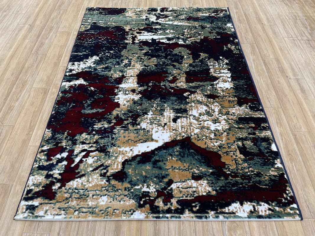 Elegant Modern Abstract Area Rug – Durable & Long-Lasting Quality