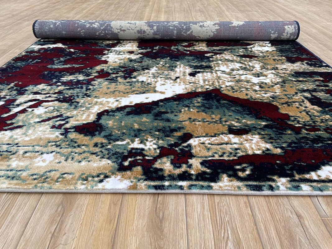 Elegant Modern Abstract Area Rug – Durable & Long-Lasting Quality
