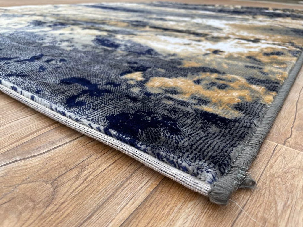 Contemporary Washable Modern Abstract Area Rug – Shed-Free Carpet