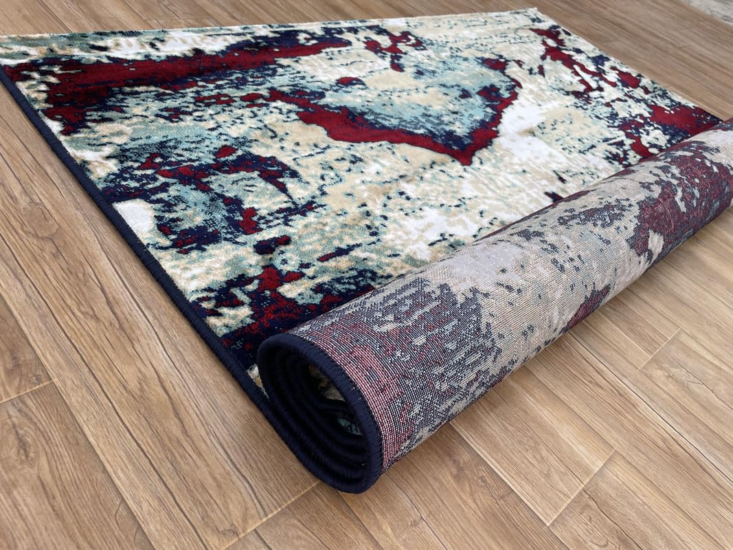 Elegant Modern Abstract Area Rug – Durable & Long-Lasting Quality