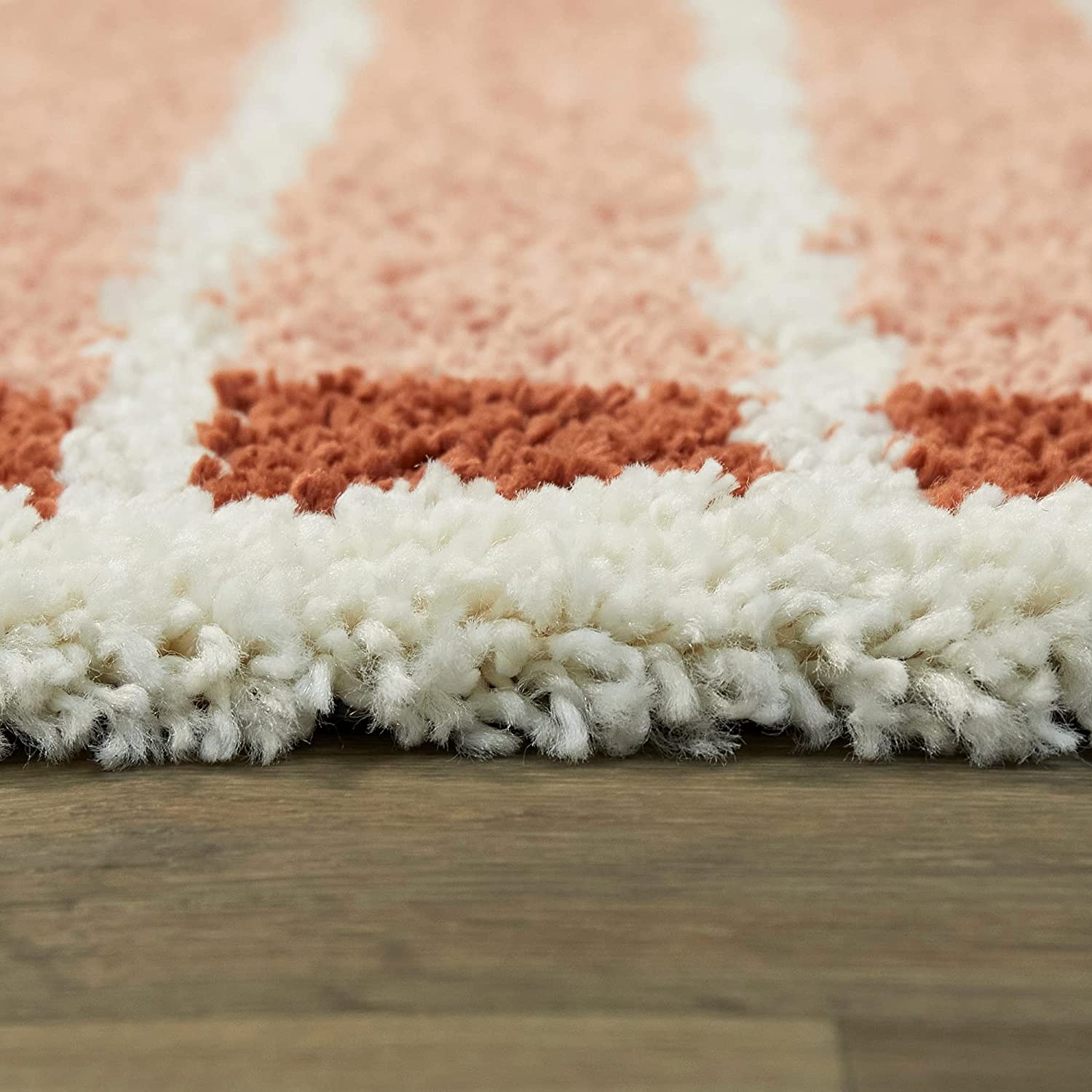 Blush Pink Shaggy Carpet | Luxurious Handmade Microfiber Area Rug