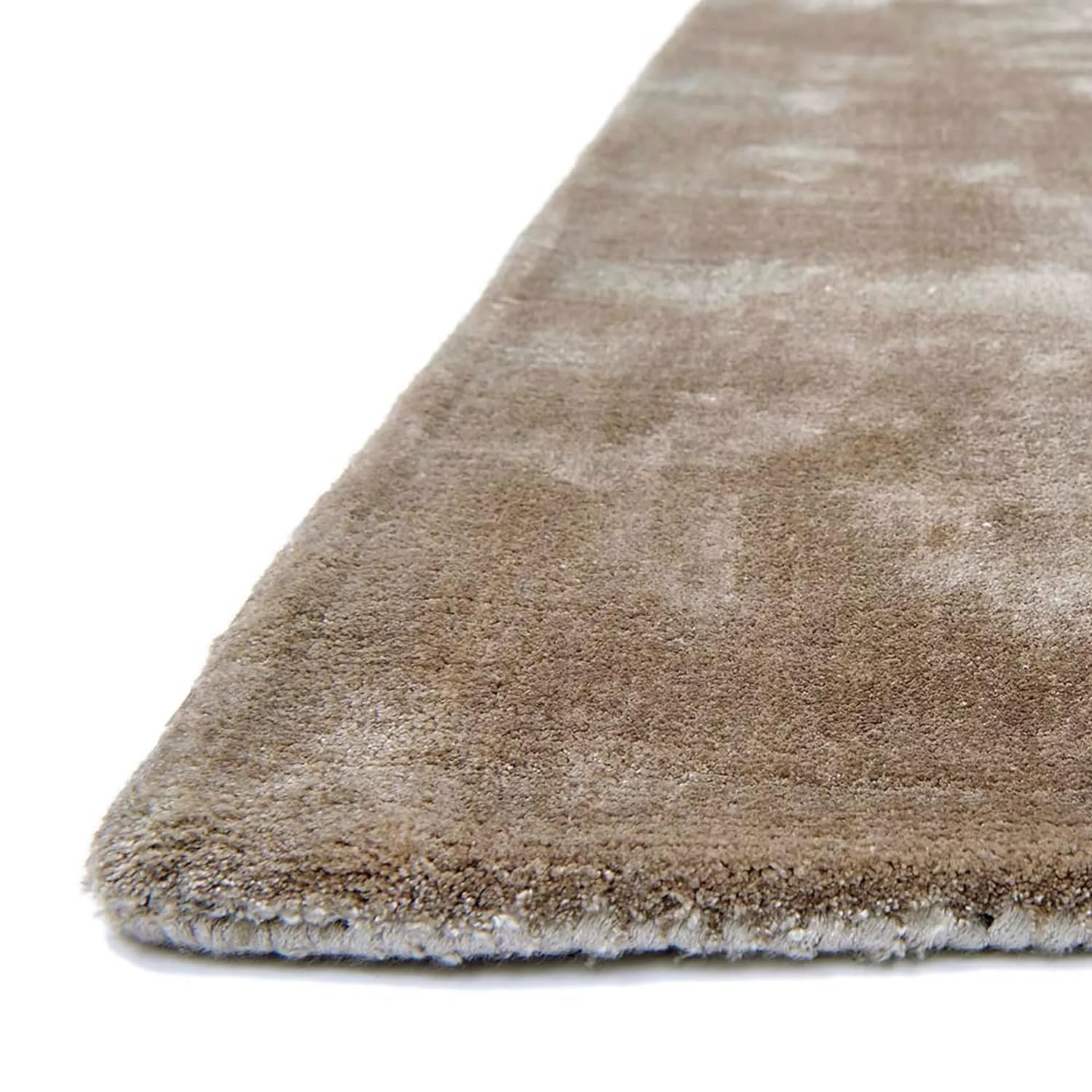 Camel Whispered Threads Viscose Silk Hand-Tufted Rug