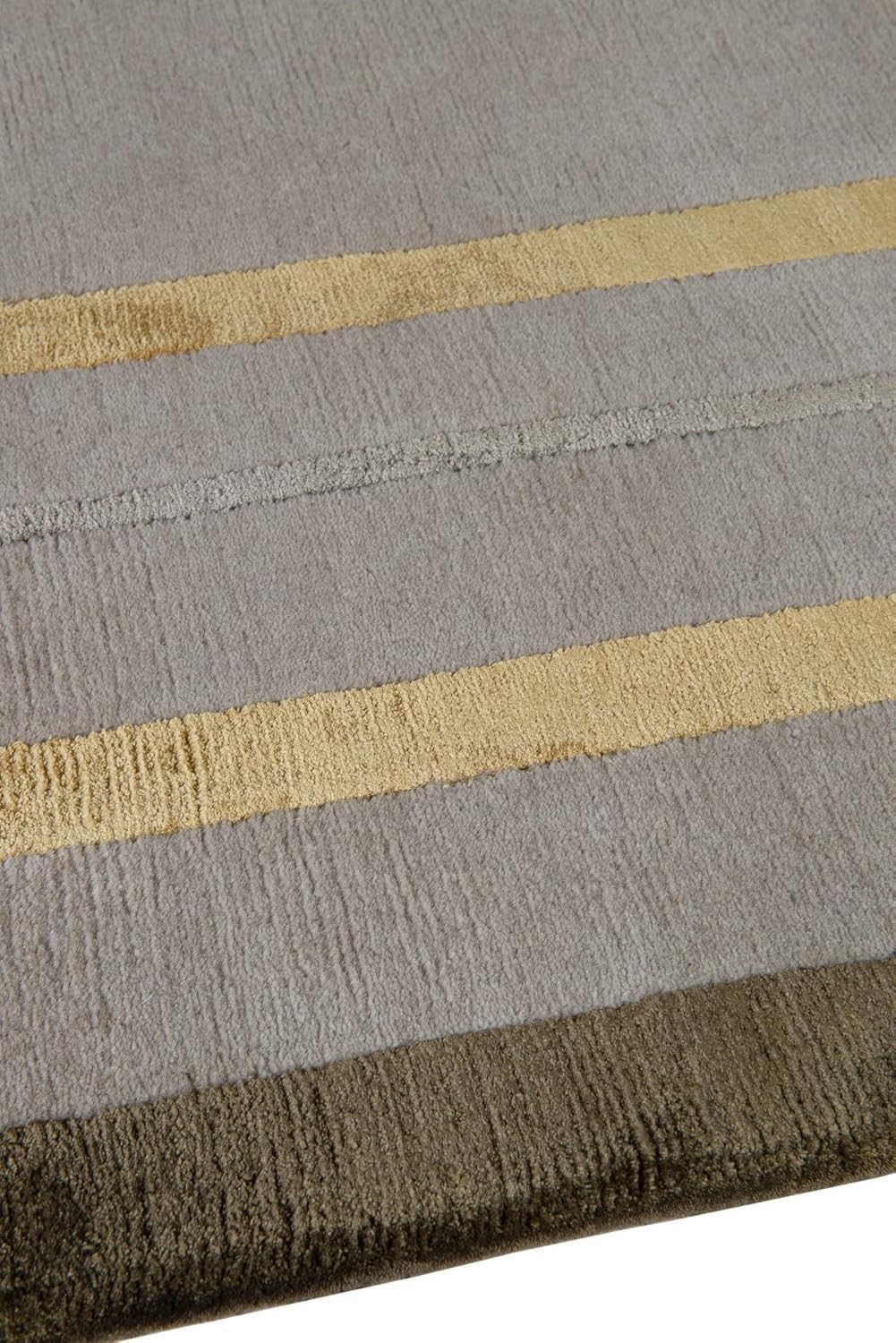 Soft Geometry Viscose Silk Hand-Tufted Rug