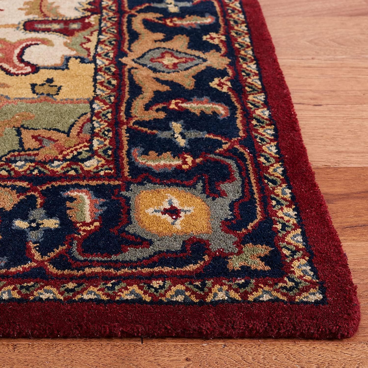 Maroon Persian Heriz Area Rug