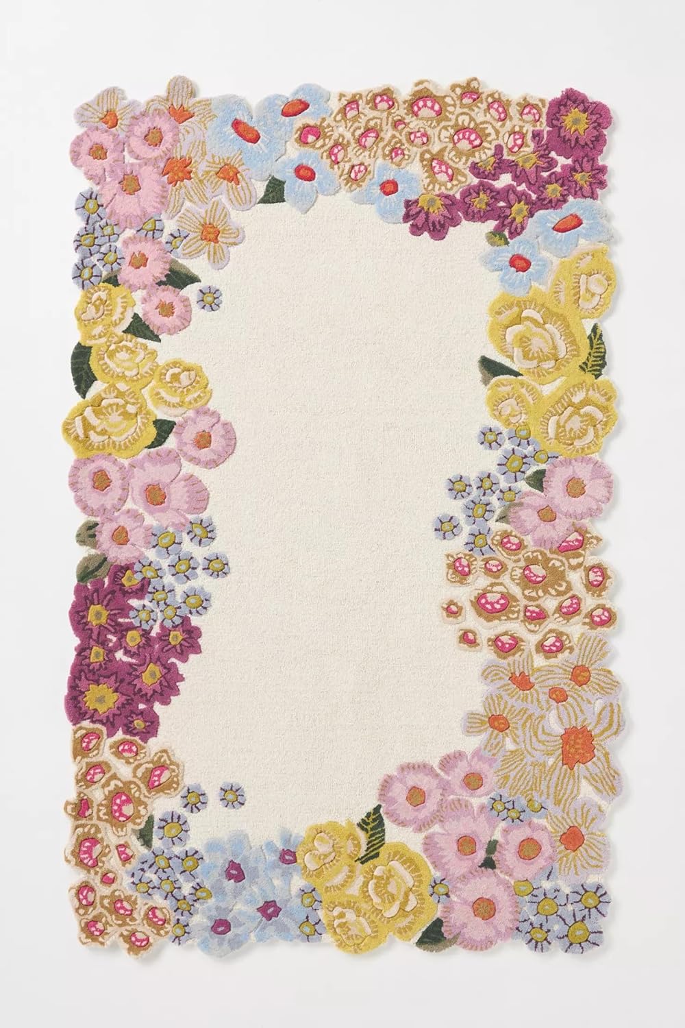 Botanic Foliage Hand-Tufted Irregular Rug