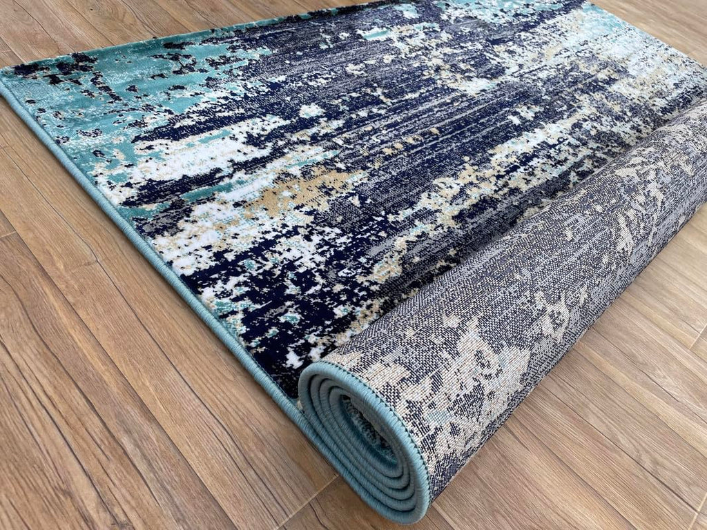 Washable Modern Abstract Area Rug – Non-Shedding Acrylic Wool Rug