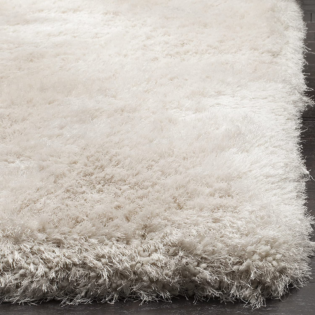 Ivory Handmade Shaggy Carpet – Ultra Soft Area Rug for Living Room & Bedroom