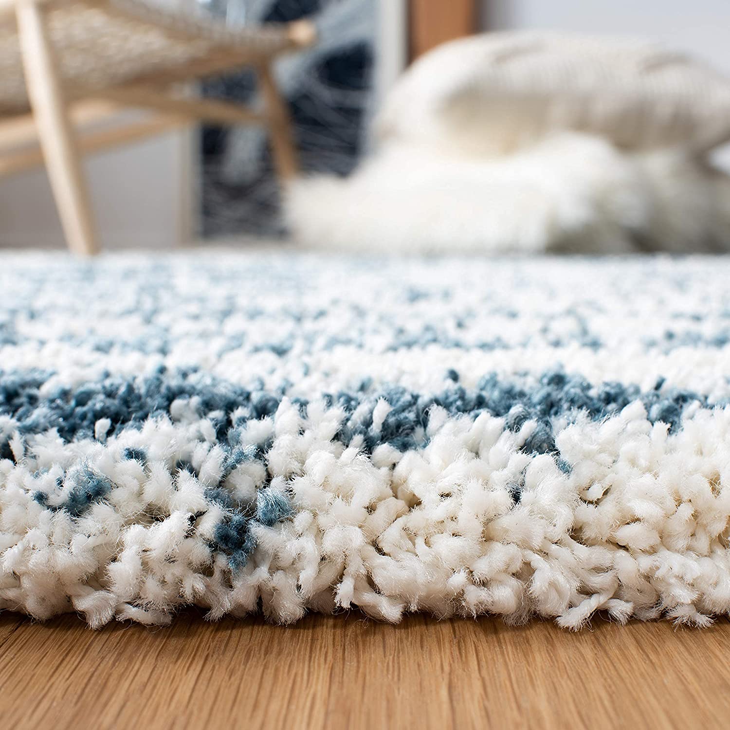 Dark Grey Handmade Ombre Microfibre Carpet – Soft Area Rug for Living Room, Bedroom & Hall