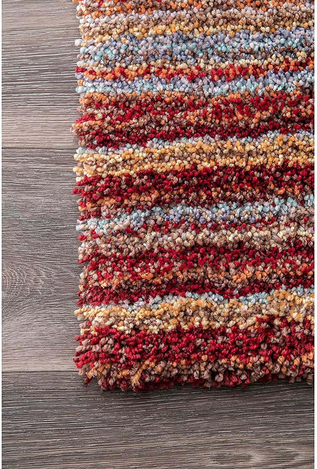 Red Handmade Ombre Microfibre Carpet – Soft Area Rug for Living Room, Bedroom & Hall