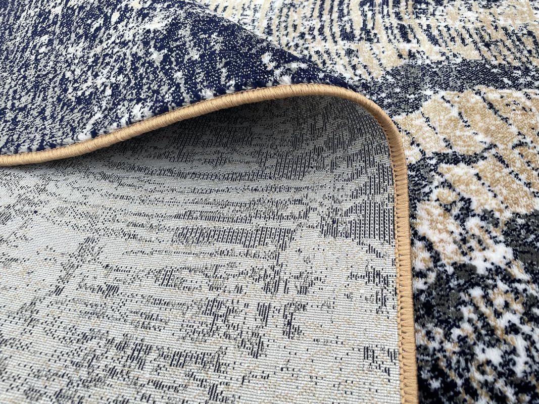Modern Abstract Area Rug – Durable Floor Carpet for Everyday Use