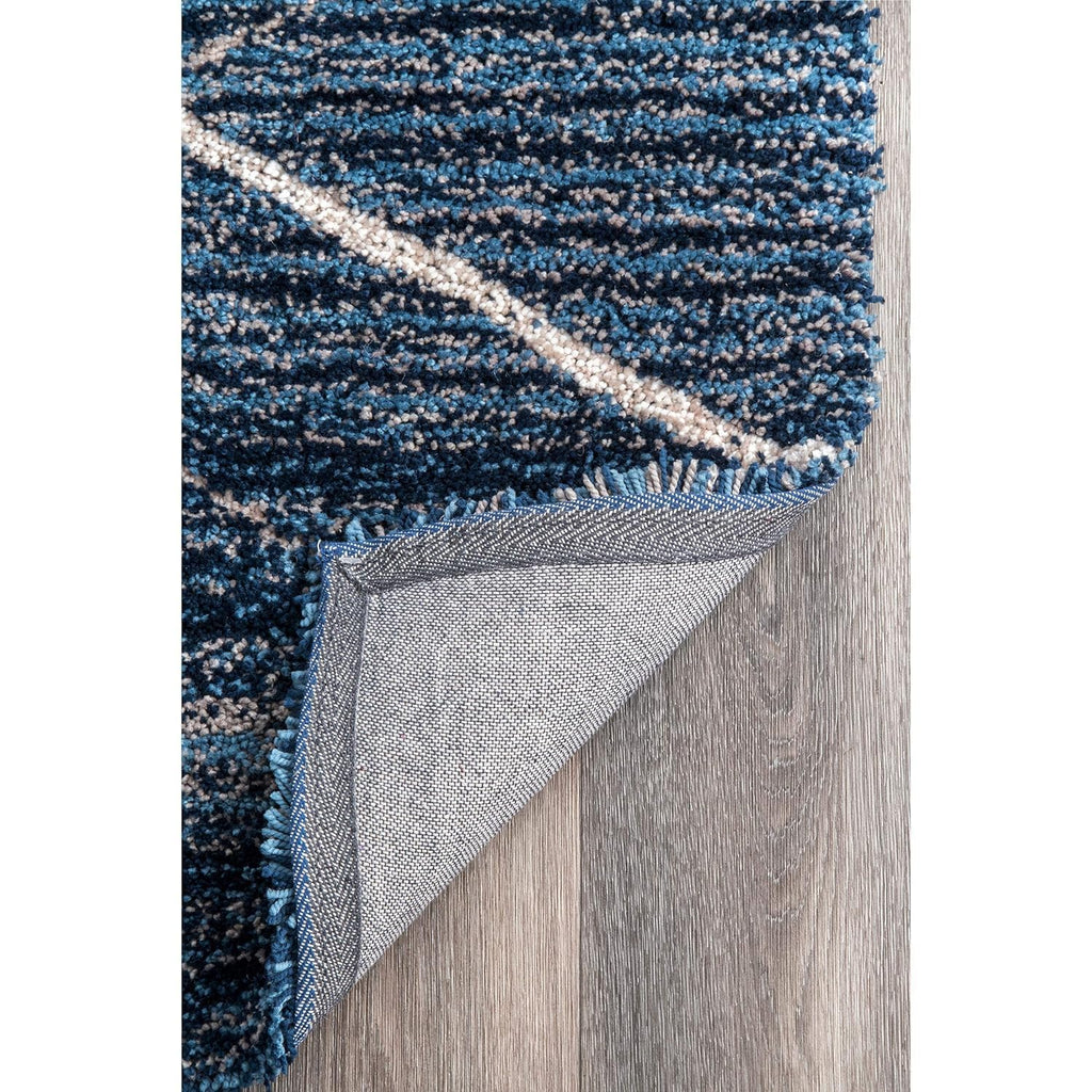 Blue Handmade Ombre Microfibre Carpet – Soft Area Rug for Living Room, Bedroom & Hall