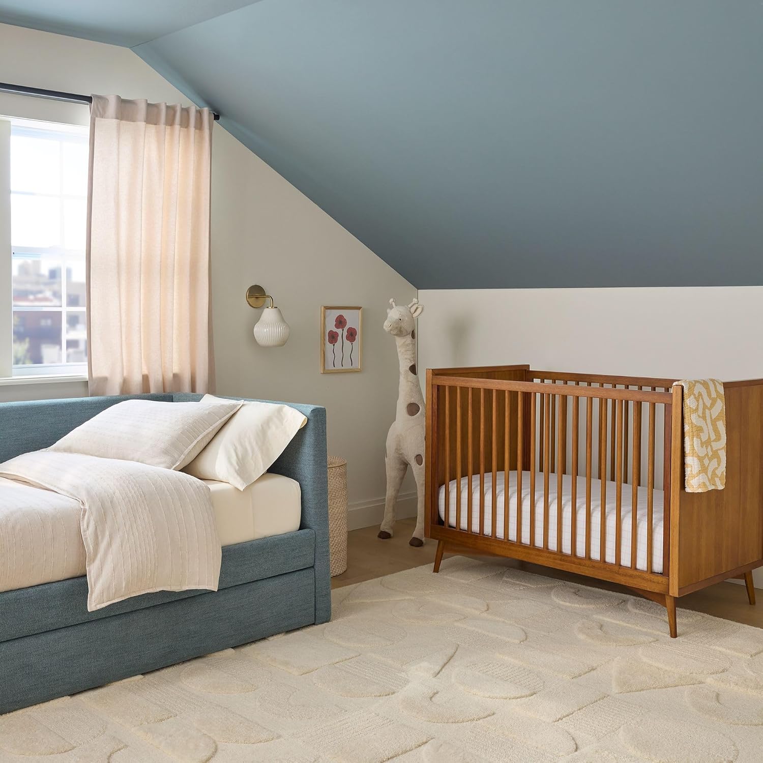Ivory Cut-Loop Hand-Tufted Wool Rug