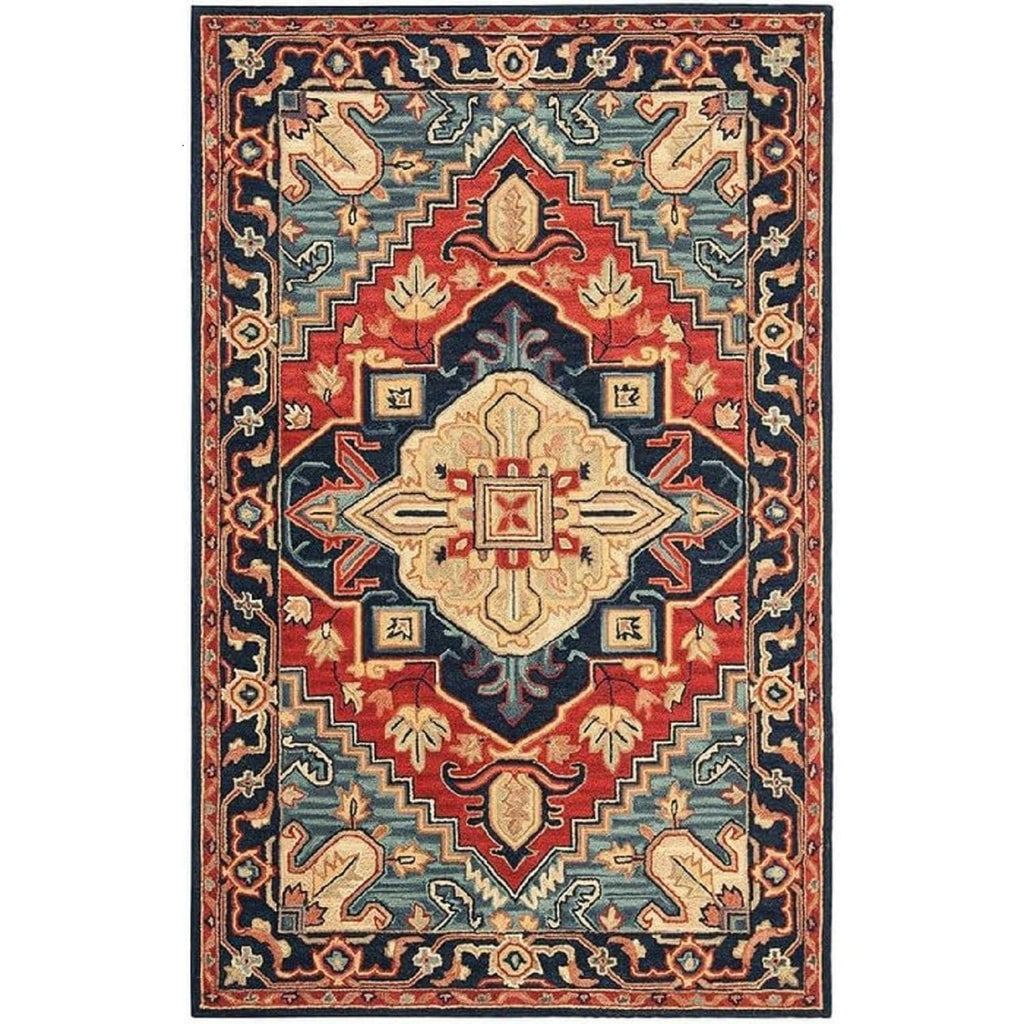 Blue Persian Heriz Area Rug