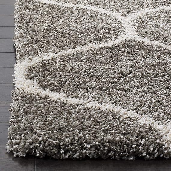 Dark Grey Moraccan Shaggy Carpet | Soft & Fluffy Microfiber Area Rug