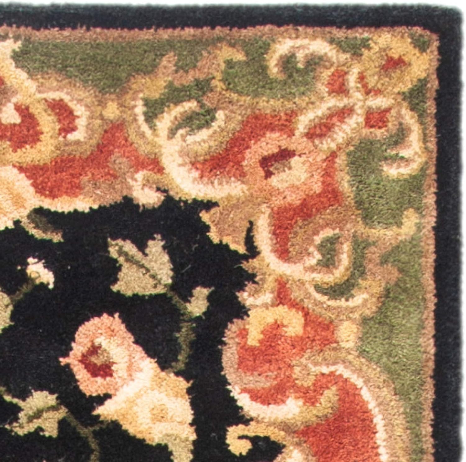 Black Vintage Persian Traditional Area Rug