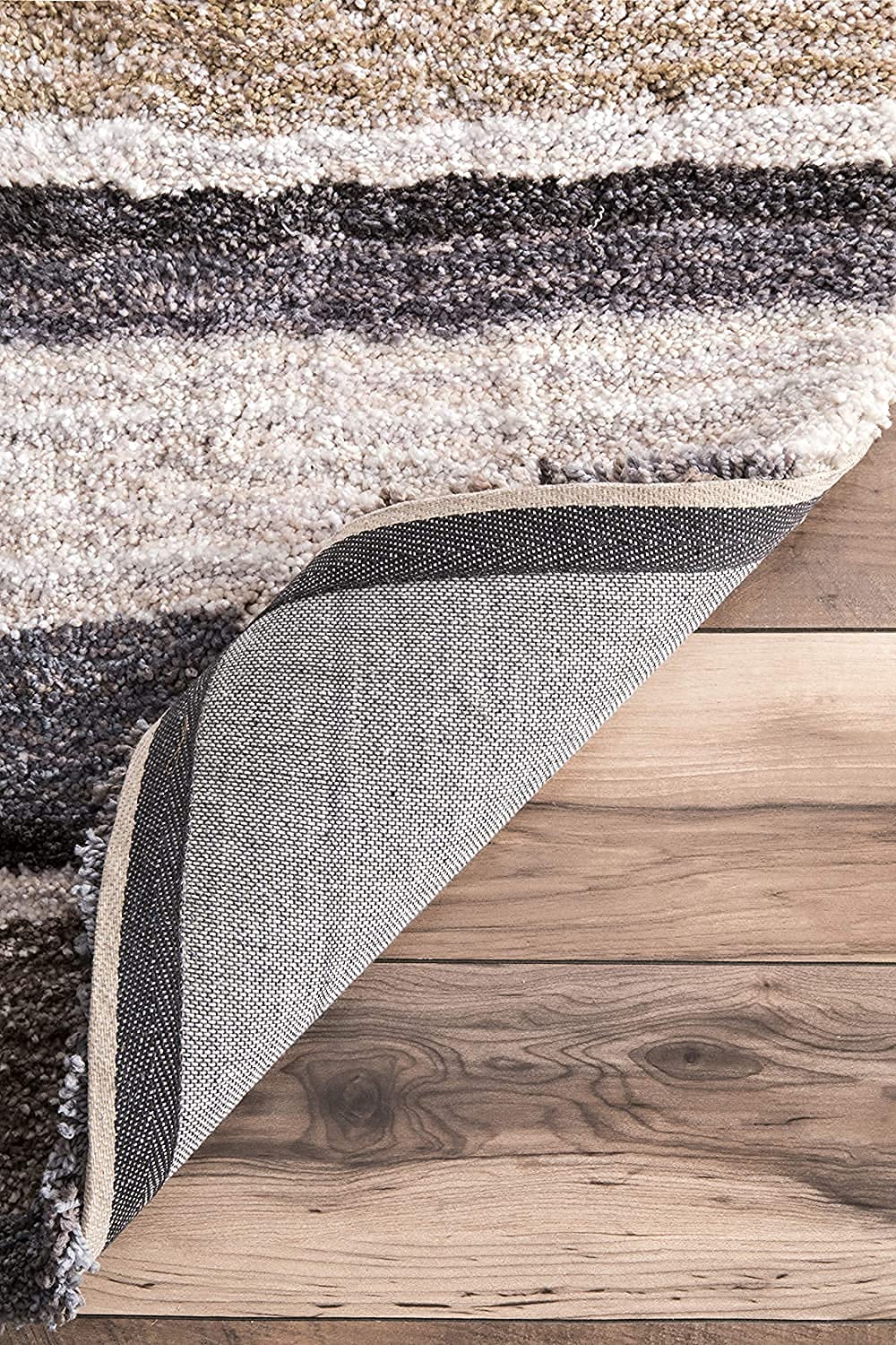 Grey Handmade Ombre Microfibre Carpet – Soft Area Rug for Living Room, Bedroom & Hall