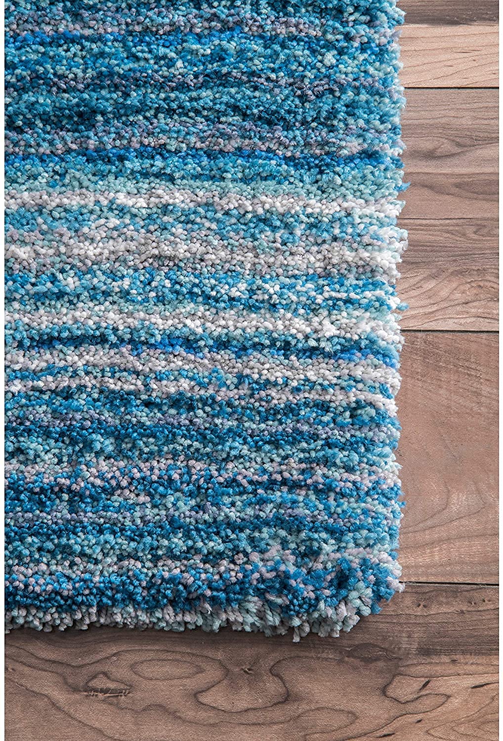 Torquoise Handmade Ombre Microfibre Carpet – Soft Area Rug for Living Room, Bedroom & Hall