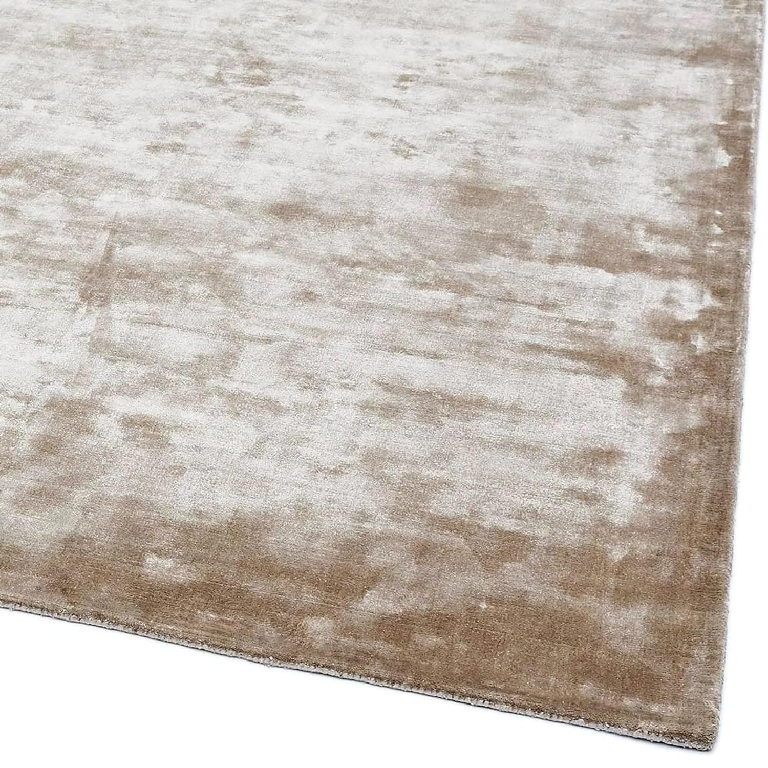 Camel Whispered Threads Viscose Silk Hand-Tufted Rug