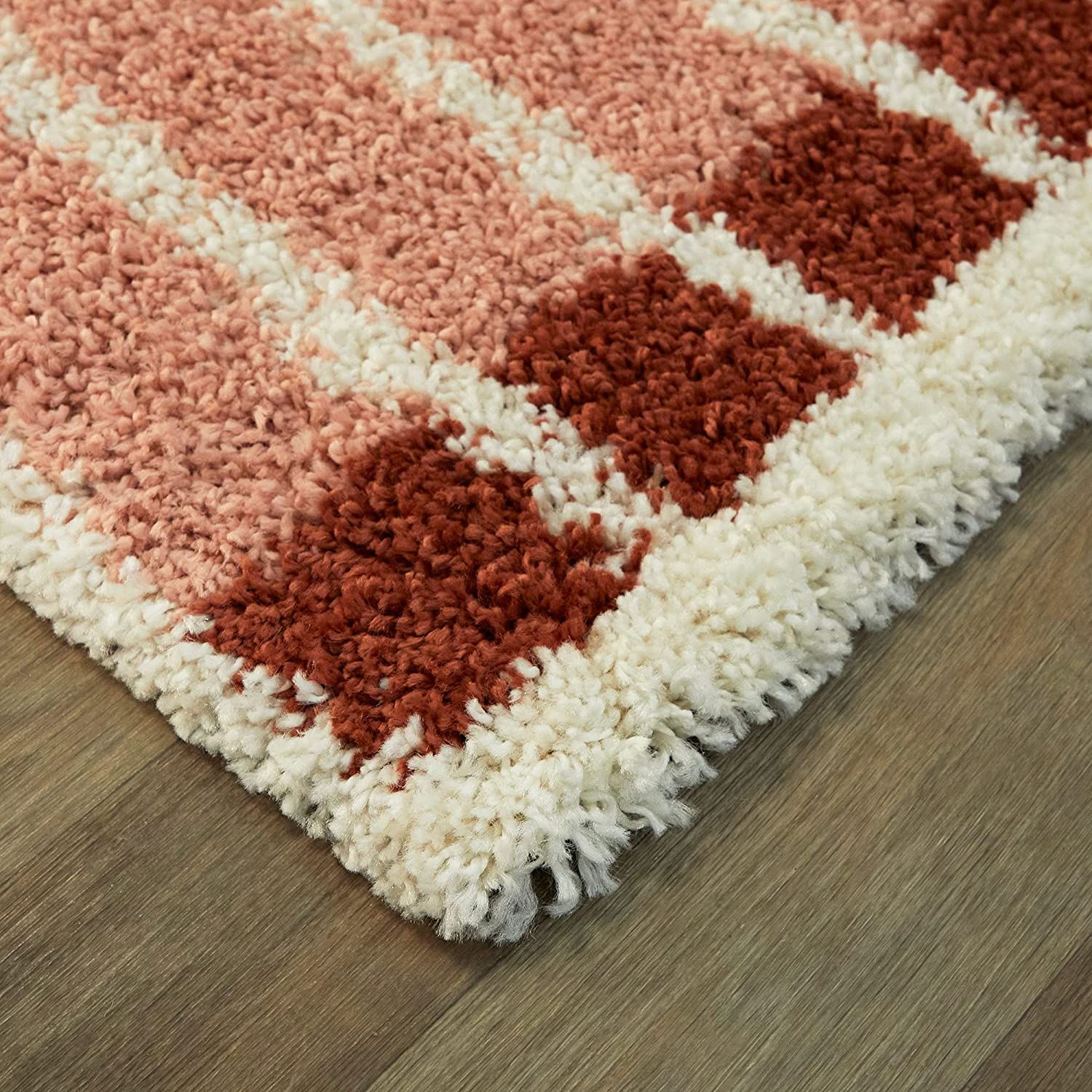 Blush Pink Shaggy Carpet | Luxurious Handmade Microfiber Area Rug