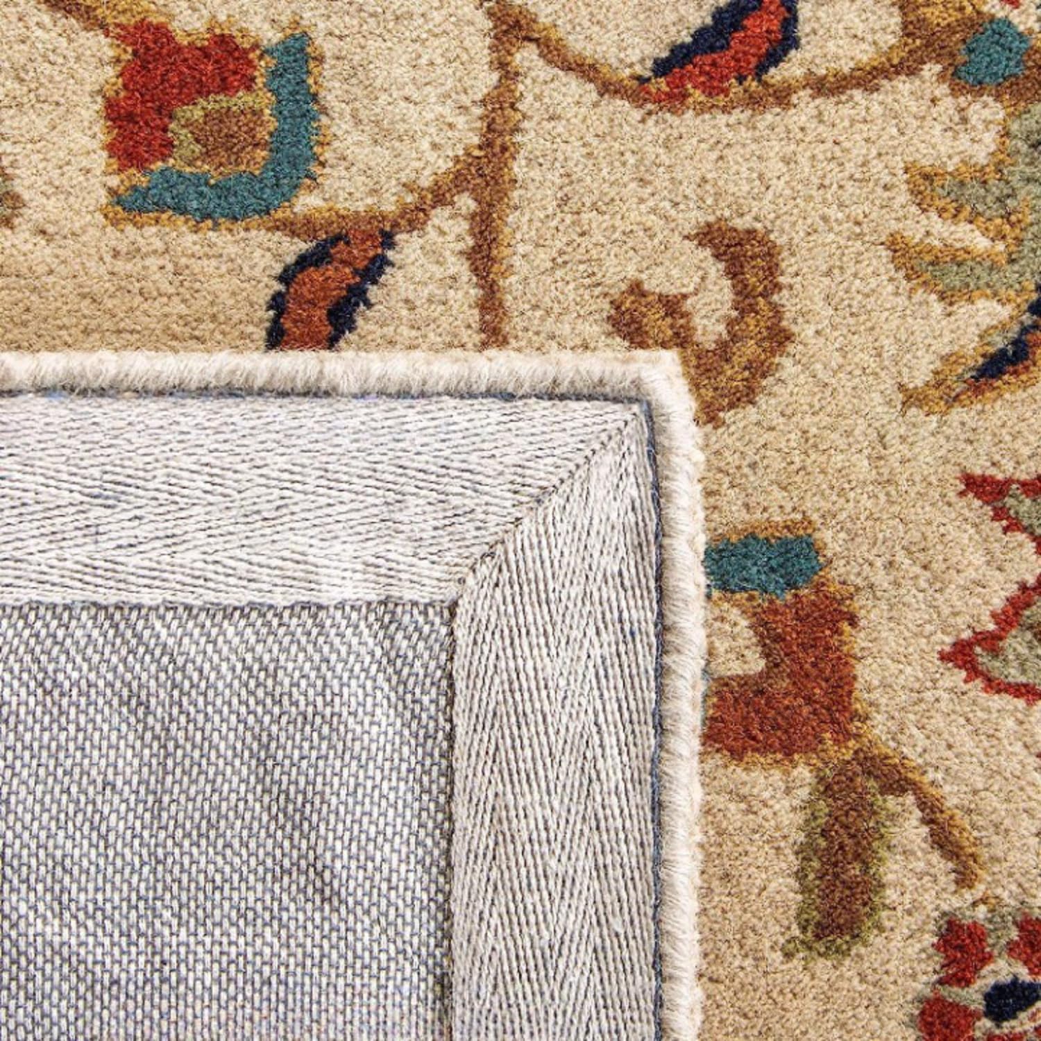 Ivory Persian Heriz Area Rug