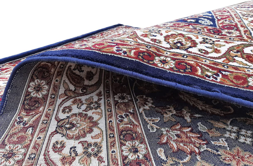 Blue Color Kashmiri Persian Design Area Rug